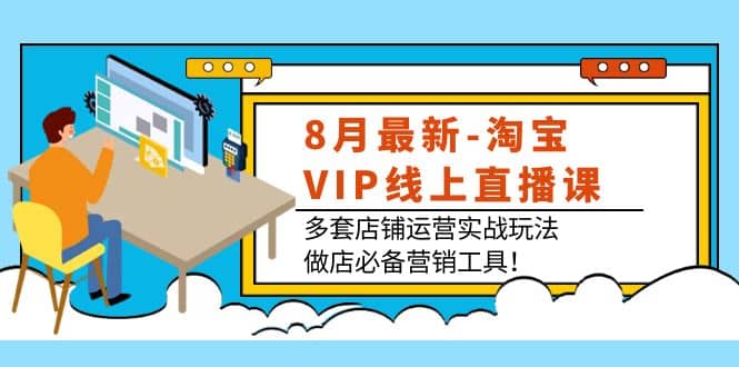 8月最新-淘宝VIP线上直播课：多套店铺运营实战玩法，做店必备营销工具-南风轻创