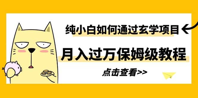 纯小白如何通过玄学项目月入过万保姆级教程-南风轻创