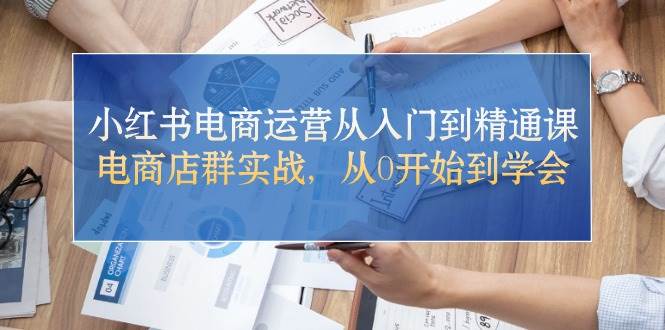 小红书电商运营从入门到精通课，电商店群实战，从0开始到学会-南风轻创