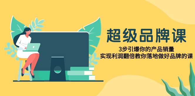 超级/品牌课，3步引爆你的产品销量，实现利润翻倍教你落地做好品牌的课-南风轻创
