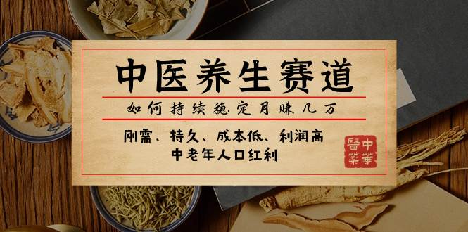 某公众号付费文章：中医养生赛道，如何持续稳定月赚几万-南风轻创