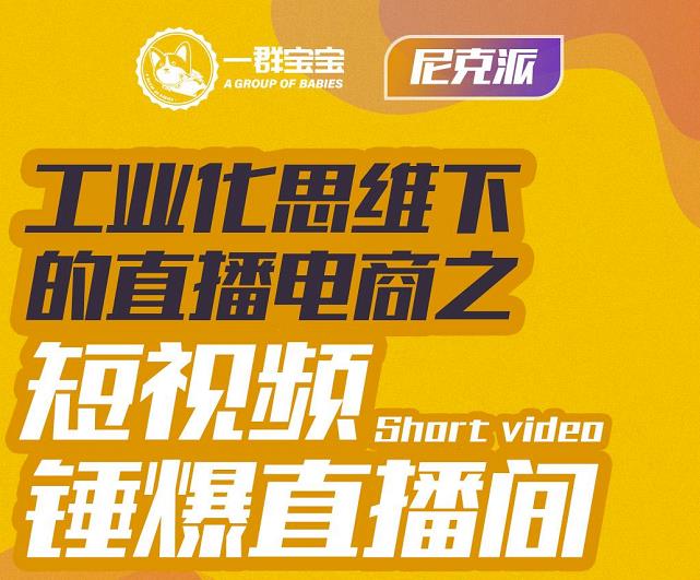 尼克派·工业化思维下的直播电商之短视频锤爆直播间，听话照做执行爆单-南风轻创
