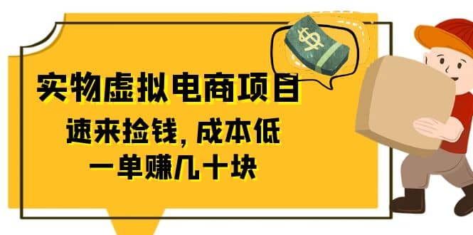 东哲日记：全网首创实物虚拟电商项目，速来捡钱，成本低，一单赚几十块！-南风轻创