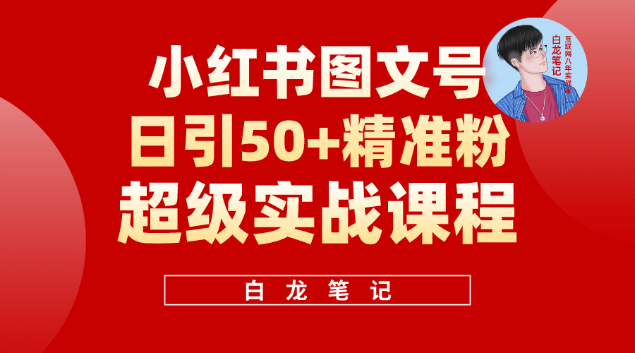 小红书图文号日引50+精准流量，超级实战的小红书引流课，非常适合新手-南风轻创
