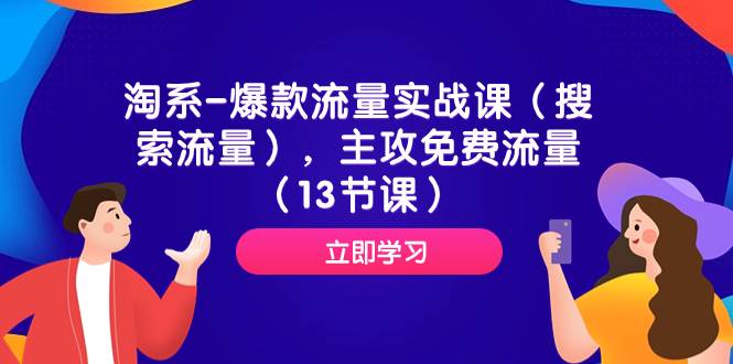 淘系-爆款流量实战课（搜索流量），主攻免费流量（13节课）-南风轻创
