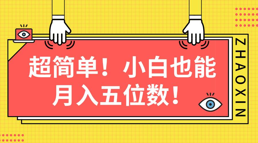 超简单图文项目！小白也能月入五位数-南风轻创