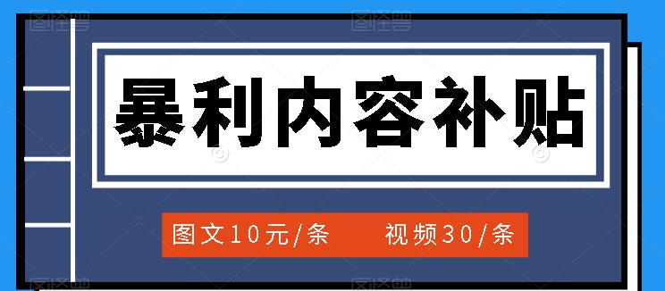 百家号暴利内容补贴项目，图文10元一条，视频30一条，新手小白日赚300+-南风轻创