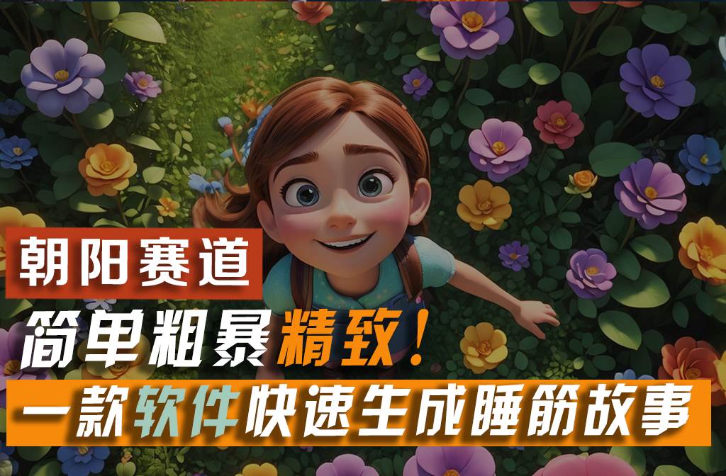 利用一款软件5分钟一条爆款睡前故事，简单粗暴精致！小白月入2w+-南风轻创