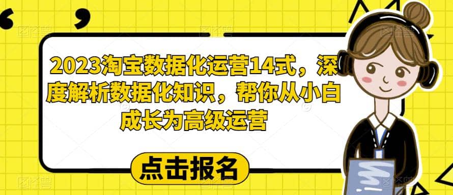 2023淘宝数据化-运营 14式，深度解析数据化知识，帮你从小白成长为高级运营-南风轻创