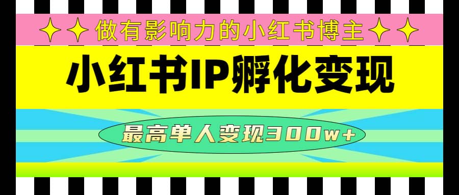 某收费培训-小红书IP孵化变现：做有影响力的小红书博主-南风轻创