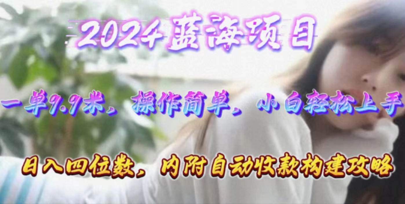 年轻群体的蓝海市场，1单9.9元，操作简单，小白轻松上手，日入四位数-南风轻创