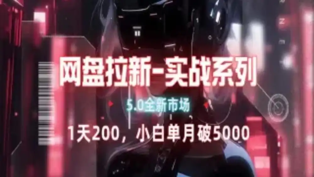 网盘拉新注册渠道和拉新步骤+细节技巧-南风轻创