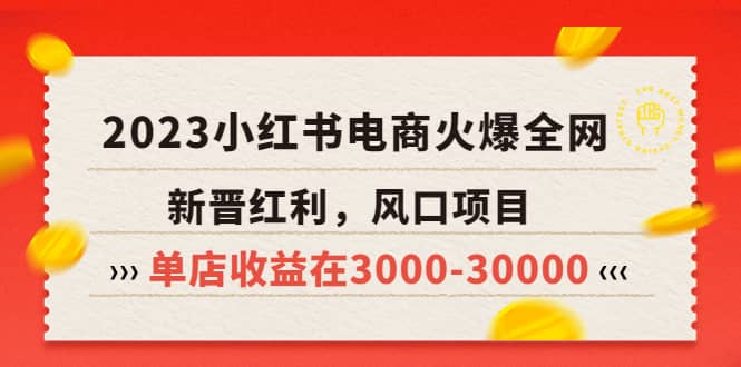 2023小红书电商火爆全网，新晋红利，风口项目，单店收益在3000-30000-南风轻创
