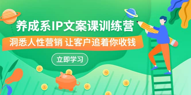 养成系-IP文案课训练营，文案心法的天花板 洞悉人性营销 让客户追着你收钱-南风轻创