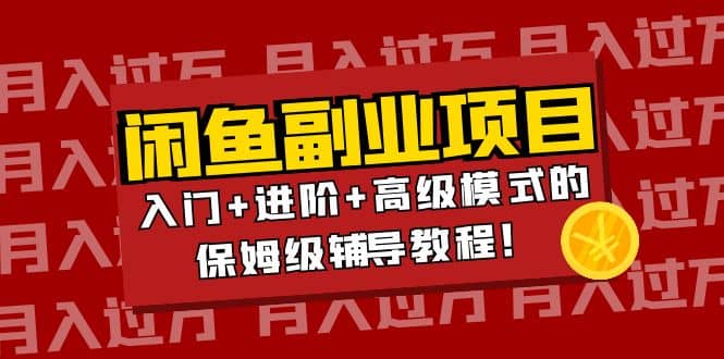 月入过万闲鱼副业项目：入门+进阶+高级模式的保姆级辅导教程-南风轻创