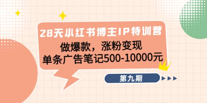 28天小红书博主IP特训营《第9期》-南风轻创