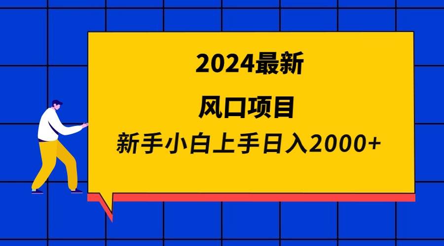 2024最新风口项目 新手小白日入2000+-南风轻创