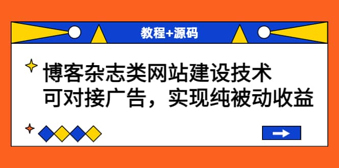 博客杂志类网站建设技术，可对接广告，实现纯被动收益（教程+源码）-南风轻创
