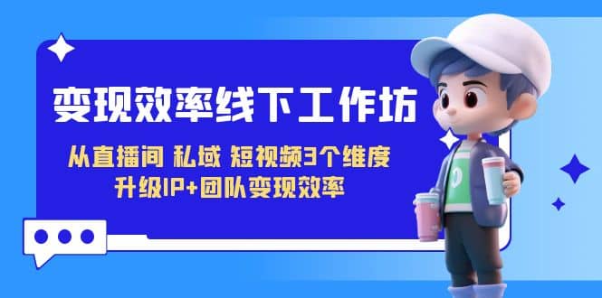 变现-效率线下工作坊，从直播间、私域、短视频3个维度 升级IP+团队变现效率-南风轻创