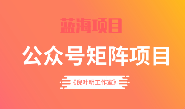 蓝海公众号矩阵项目训练营，0粉冷启动，公众号矩阵账号粉丝突破30w-南风轻创