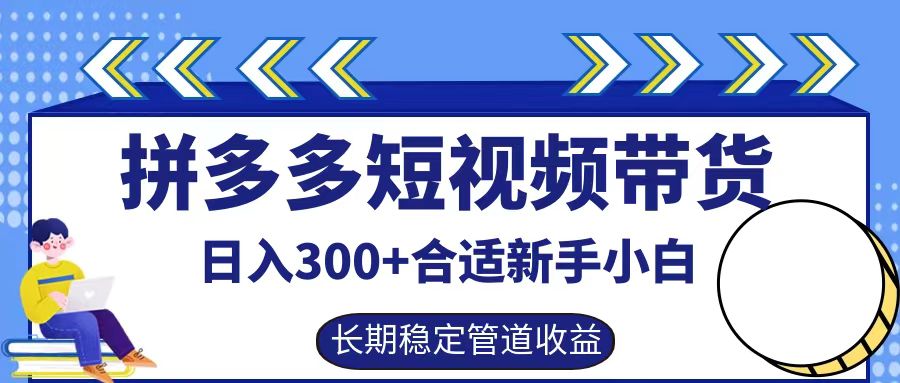 拼多多短视频带货日入300+实操落地流程-南风轻创