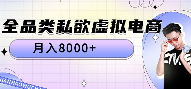 全品类私域虚拟电商，月入8000+-南风轻创