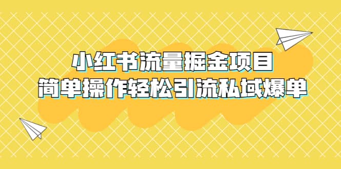 外面收费398小红书流量掘金项目，简单操作轻松引流私域爆单-南风轻创