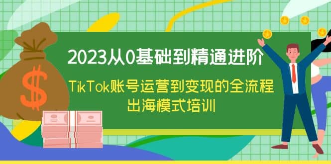 2023从0基础到精通进阶，TikTok账号运营到变现的全流程出海模式培训-南风轻创
