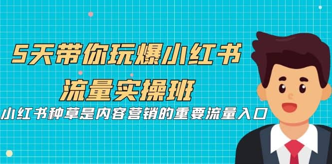 5天带你玩爆小红书流量实操班，小红书种草是内容营销的重要流量入口-南风轻创