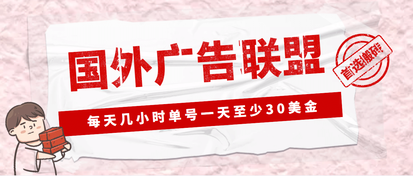 外面收费1980最新国外LEAD广告联盟搬砖项目，单号一天至少30美元(详细教程)-南风轻创