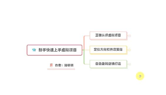 新手如何操作虚拟项目？从0打造月入上万店铺技术【视频课程】-南风轻创