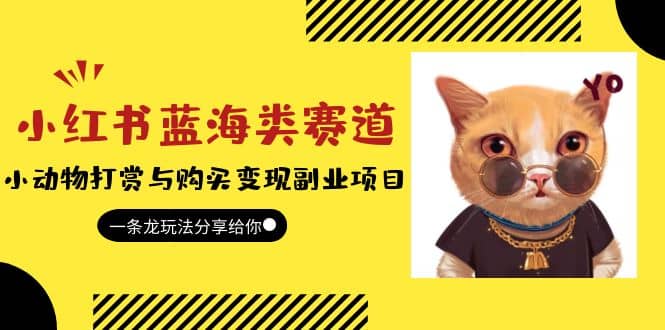 小红书蓝海类赛道：小动物打赏与购买变现副业项目，一条龙玩法分享给你-南风轻创