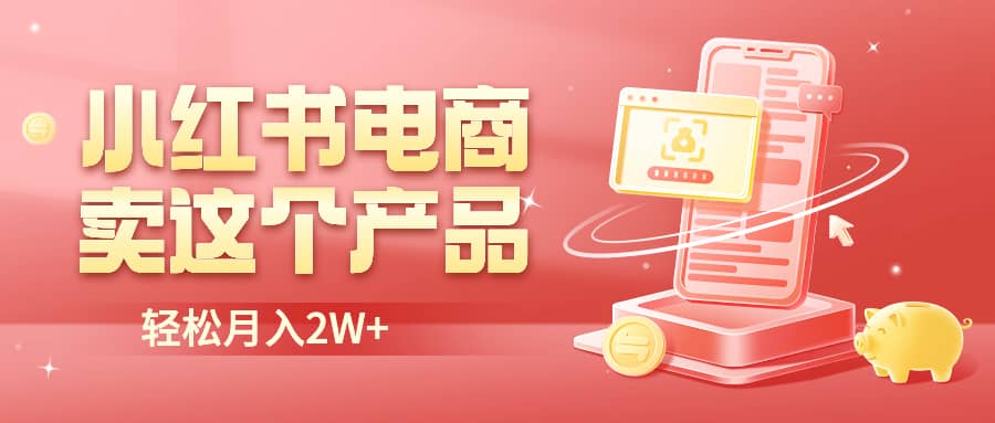 小红书无货源电商0门槛开店，卖这个品轻松实现月入2W-南风轻创