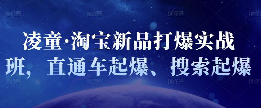 凌童·淘宝新品打爆实战班，直通车起爆、搜索起爆-南风轻创