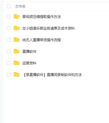 左小姐-直播带货俱乐部十三行、无人直播，全套教程附：工具、文档、话术资料-南风轻创