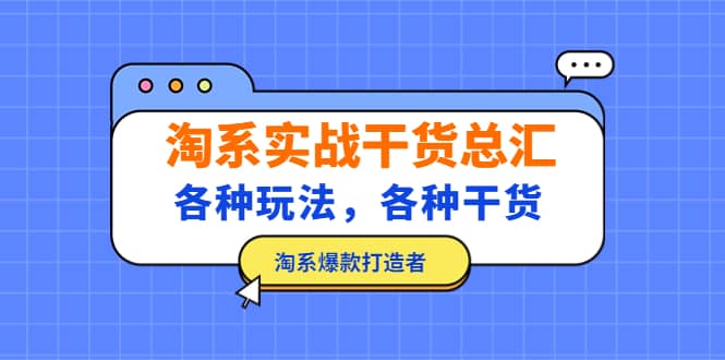 淘系实战干货总汇：各种玩法，各种干货，淘系爆款打造者-南风轻创
