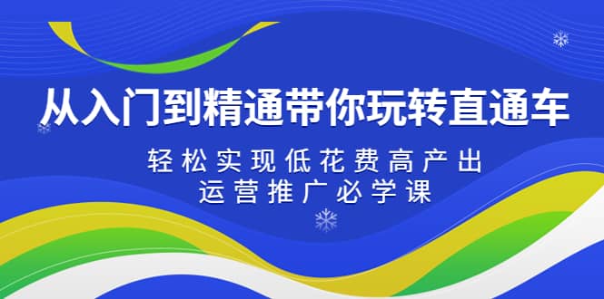 从入门到精通带你玩转直通车：轻松实现低花费高产出，35节运营推广必学课-南风轻创