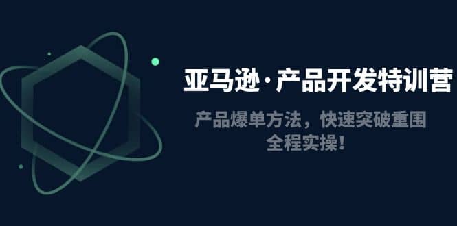 亚马逊·产品开发特训营：产品爆单方法，快速突破重围，全程实操-南风轻创
