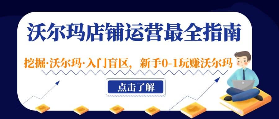 沃尔玛店铺·运营最全指南，挖掘·沃尔玛·入门盲区，新手0-1玩赚沃尔玛-南风轻创