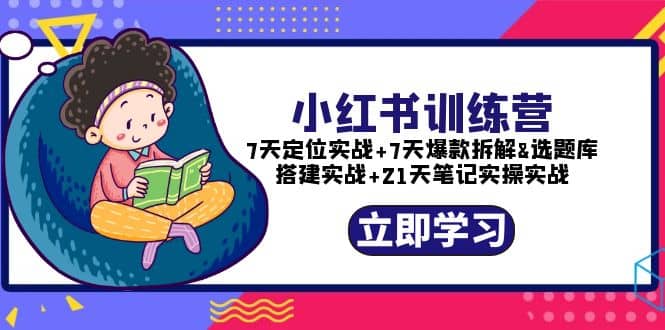 小红书训练营：7天定位实战+7天爆款拆解+选题库搭建实战+21天笔记实操实战-南风轻创