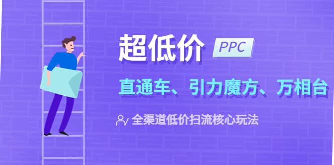 2023超低价·ppc—“直通车、引力魔方、万相台”全渠道·低价扫流核心玩法-南风轻创
