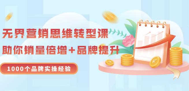 无界营销思维转型课：1000个品牌实操经验，助你销量倍增（20节视频）-南风轻创
