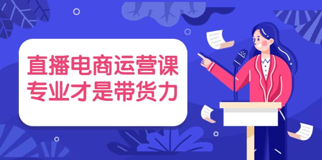 直播电商运营课，专业才是带货力 价值699-南风轻创