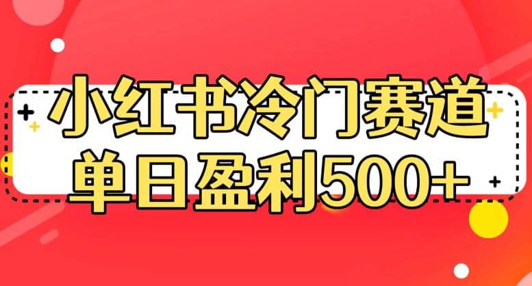 小红书冷门赛道，单日盈利500+【揭秘】-南风轻创