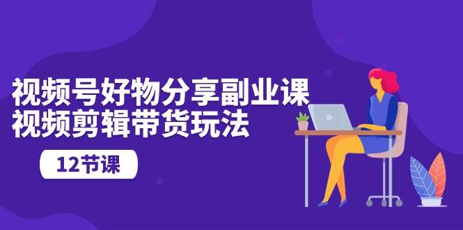 视频号好物分享副业课，视频剪辑带货玩法（12节课）-南风轻创