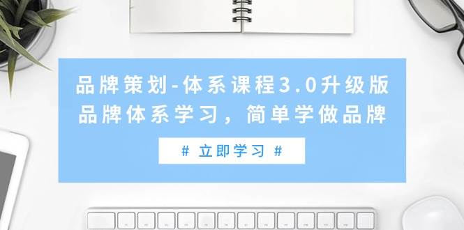 品牌策划-体系课程3.0升级版，品牌体系学习，简单学做品牌（高清无水印）-南风轻创