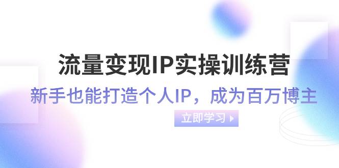 流量变现-IP实操训练营：新手也能打造个人IP，成为百万博主（46节课）-南风轻创