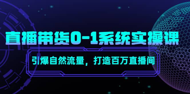 直播带货0-1系统实操课，引爆自然流量，打造百万直播间-南风轻创