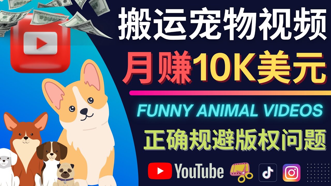 搬运TIKTOK视频到YouTube，并进行二次创作，月赚1万美元以上-南风轻创