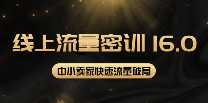 2022秋秋线上流量密训16.0：包含 暴力引流10W+中小卖家流量破局技巧 等等！-南风轻创